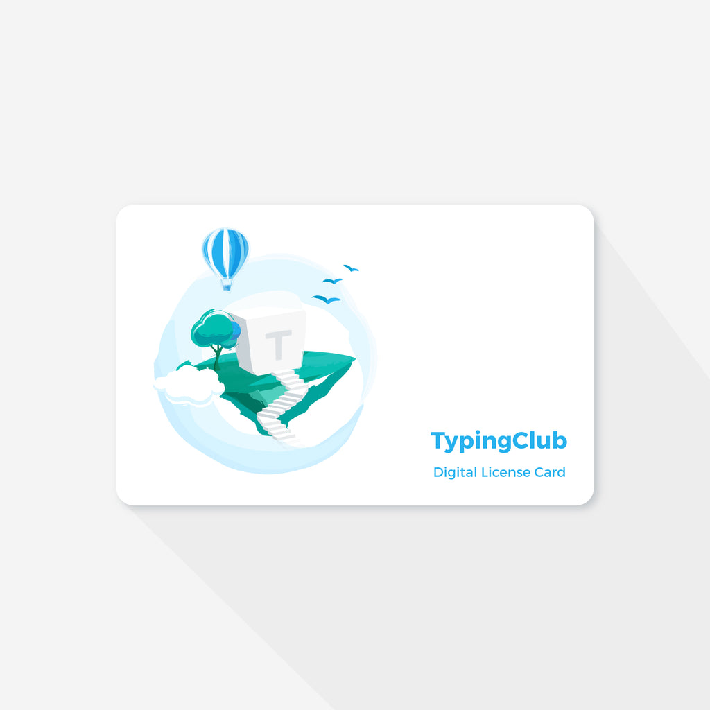 Digital Version - TypingClub Individual Edition Gift Card (1 Year Subscription)